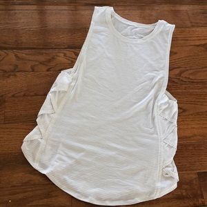 White lulu cotton tank